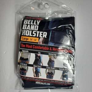 2A4LIFE Belly Band Holster Large 36-46" Black Concealed Carry Tactical Belt